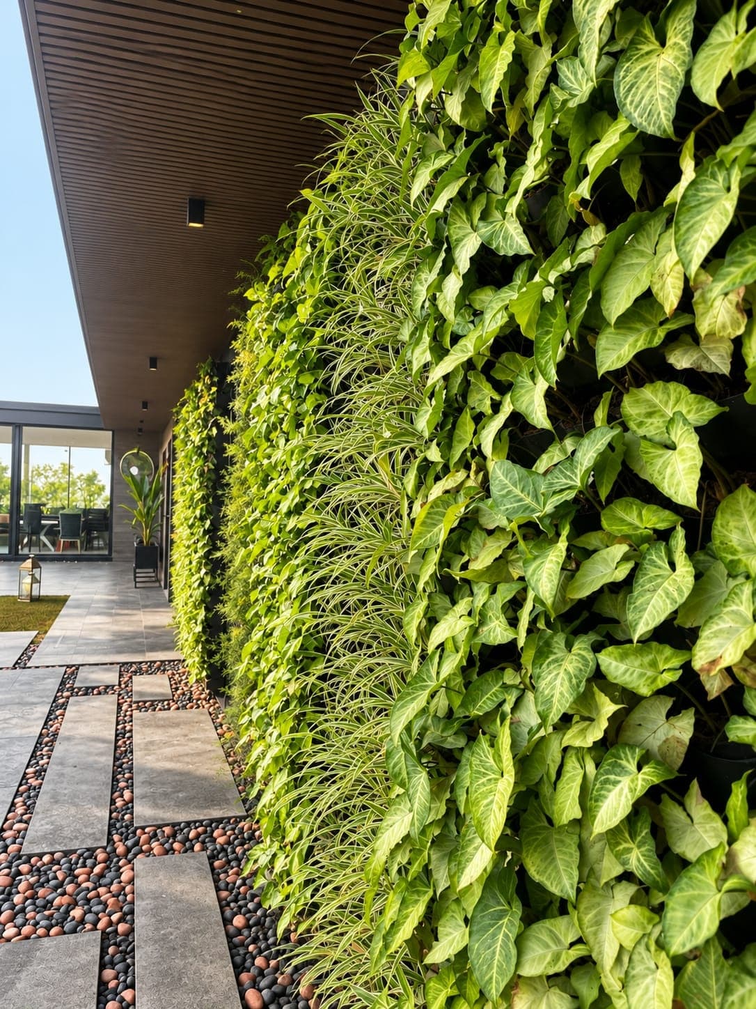 Basalt Walkway Linear Living Wall