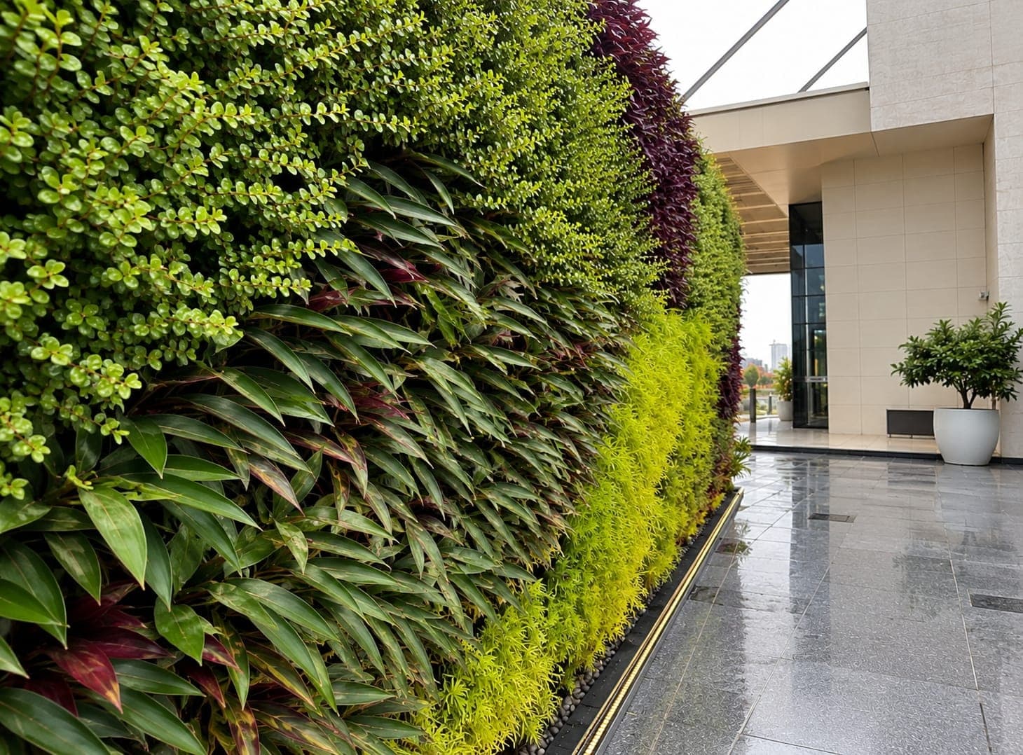 Commercial Plaza LED Living Wall
