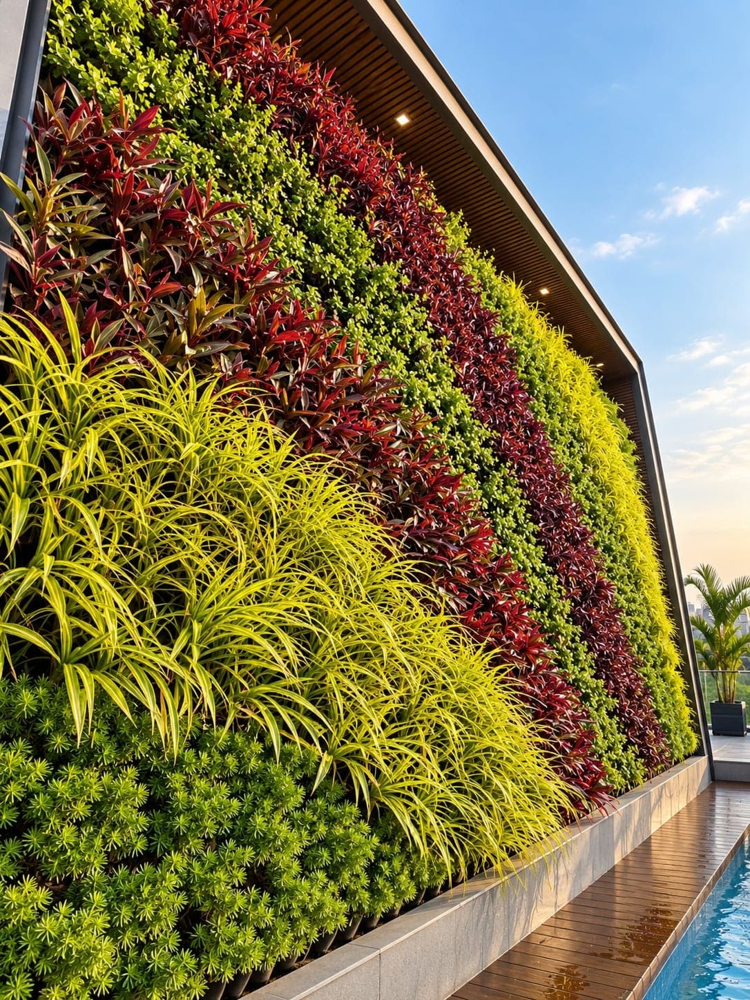 Curved Wave Multi-Species Living Wall